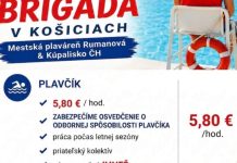 TEHO ponúka prácu plavčíka na košických kúpaliskách