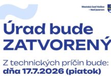 Zatvorenie miestneho úradu v Košiciach – Nad jazerom 17. júla