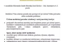 Bezplatná mediačná poradňa v Košiciach-Juh