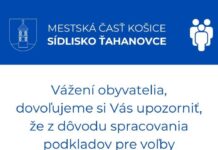 Nedostupnosť referátov na Sídlisku Ťahanovce kvôli volebným prípravám