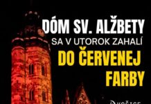 Dóm sv. Alžbety sa rozsvieti na červeno na podporu darcov kostnej drene