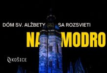 Dóm sv. Alžbety sa rozsvieti na modro pri príležitosti Európskeho dňa boja proti obchodovaniu s ľuďmi
